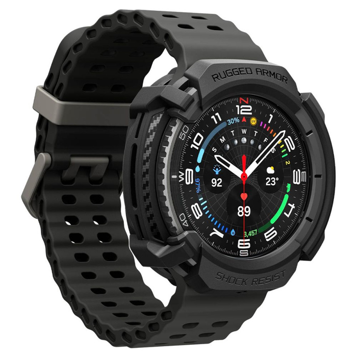 FUNDA SPIGEN SAMSUNG GALAXY WATCH 8 CLASSIC 46 MM RUGGED ARMOR MATE NEGRO