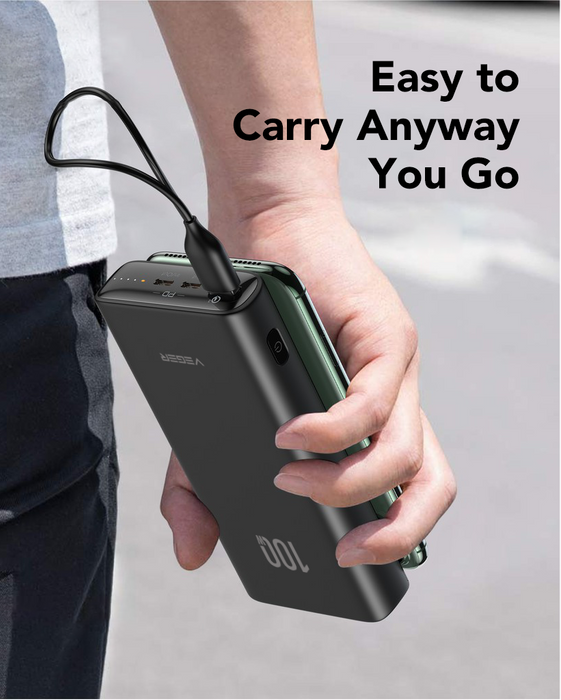 Powerbank Veger T100 (W2032C-100) PD QC3.0 5A 100W 20000 mAh czarny