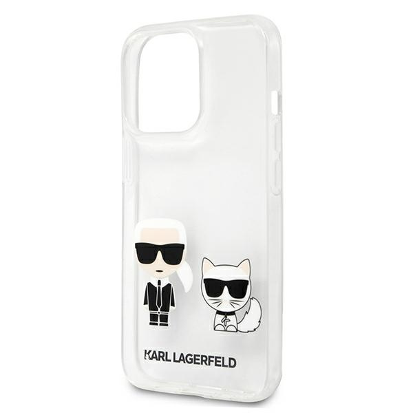 Cover KARL LAGERFELD Apple iPhone 13 Pro Max Transparent Karl &amp; Choupette Clear Hardcase