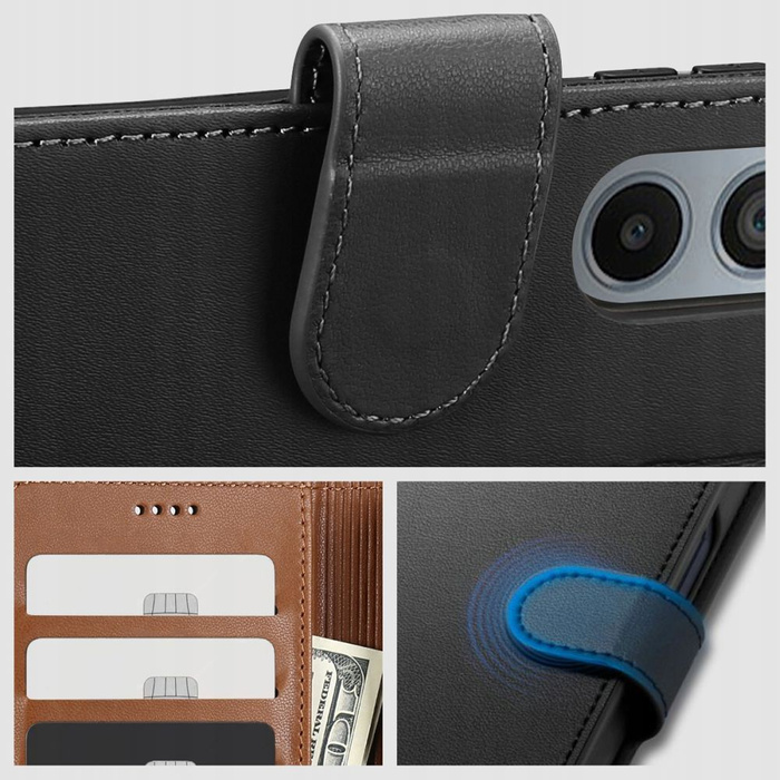 Coque Coque Portefeuille Tech-protect Xiaomi Redmi Note 12 4G / Lte Noir Case Case