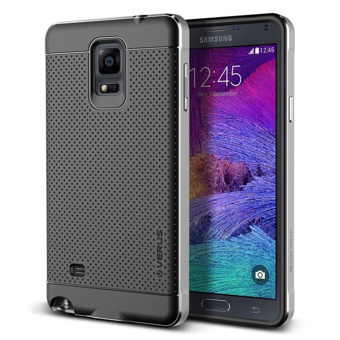 Case Samsung Galaxy Note 4 VERUS Iron Shield Silver As Spigen SGP Cover