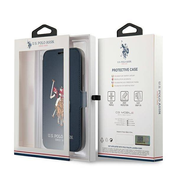 Pouzdro US POLO Apple iPhone 12 Pro Max Polo Embroidery Collection Navy blue Case
