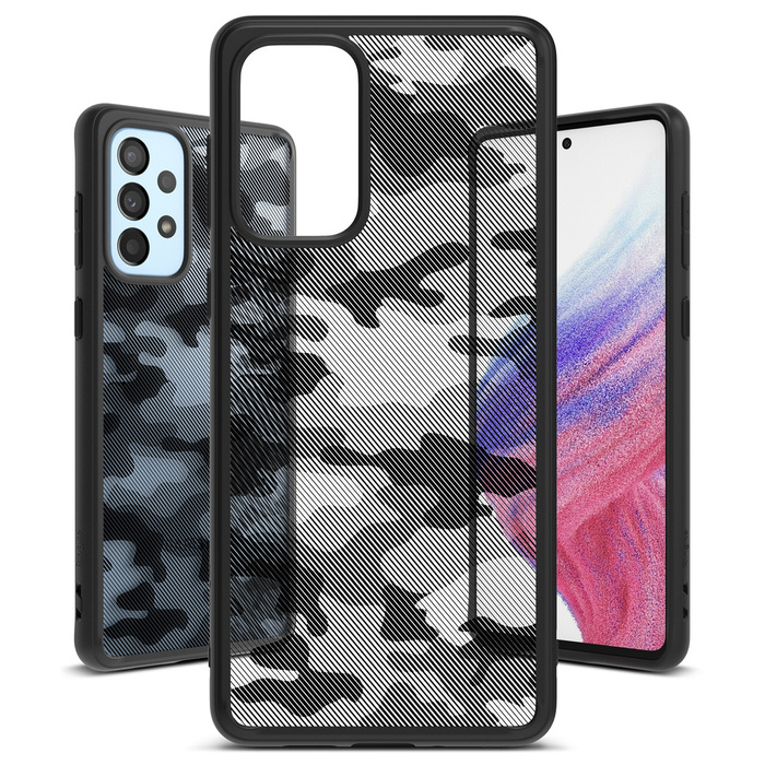 Ringke Fusion MATTE coque housse avec cadre en gel Samsung Galaxy A73 noir