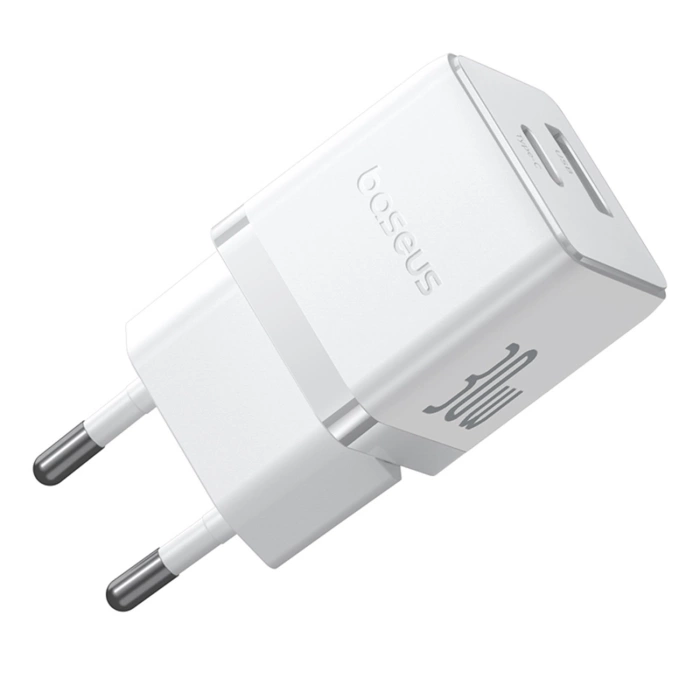 Baseus Palm 30W USB-C USB-A Wandladegerät - Weiß