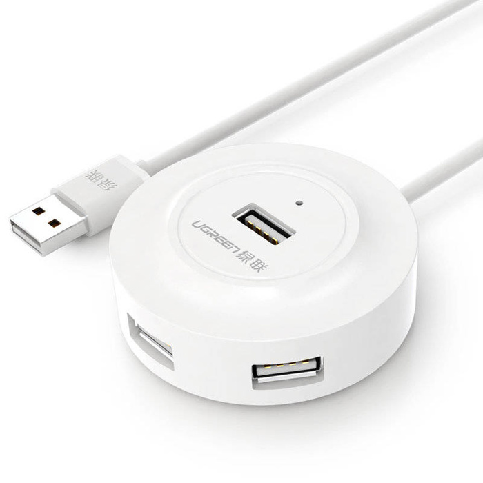 Ugreen HUB 4in1 4xUSB-A 2.0 480Mbps 1m blanc (CR106)