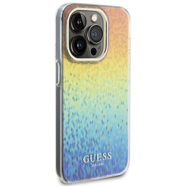 Etui Guess GUHCP14XHDECMI iPhone 14 Pro Max 6.7" wielokolorowy hardcase IML Faceted Mirror Disco Iridescent Case