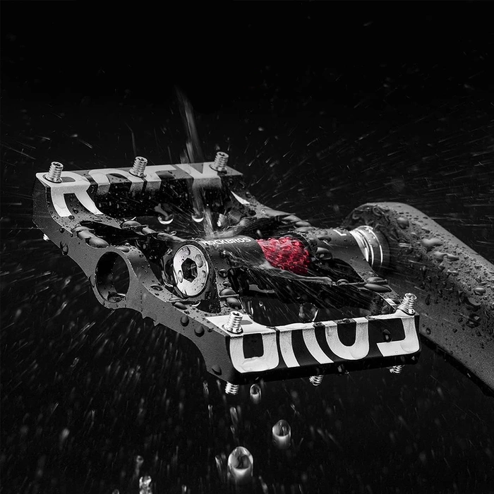 Rockbros 37213071001 Jeu de pédales de vélo en alliage d'aluminium - Noir