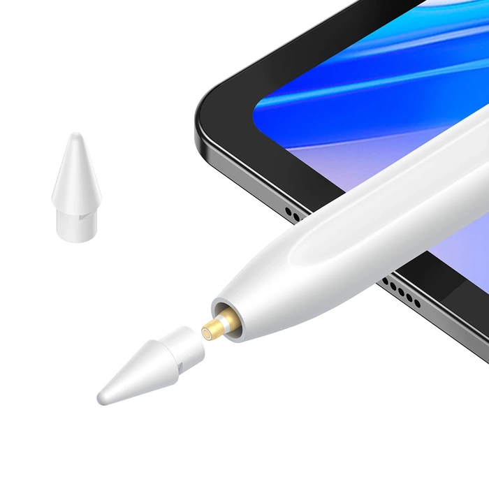 [B WARE] Baseus Smooth Writing 2 Overseas Edition Stylus mit aktiver Spitze für iPad mit austauschbarer Spitze – Weiß