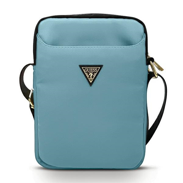GUESS Tablet 10 Nylon Triangle Logo Bag Blue 
