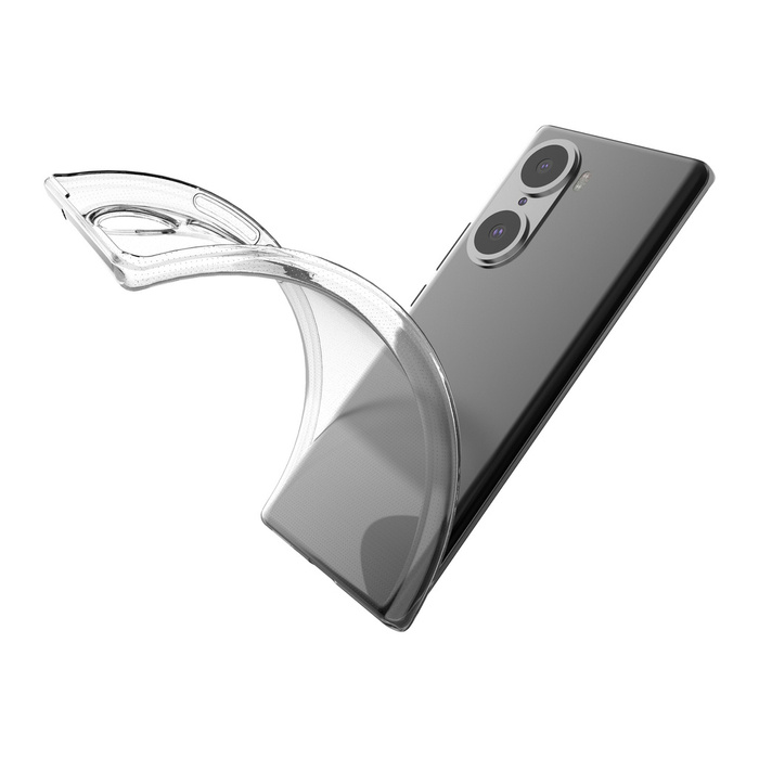 Cover in gel ultra trasparente per Honor 60 Pro da 0,5 mm trasparente