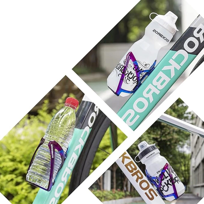 Rockbros FK338 Fahrradhalter für Wasserflasche – Blau und Lila