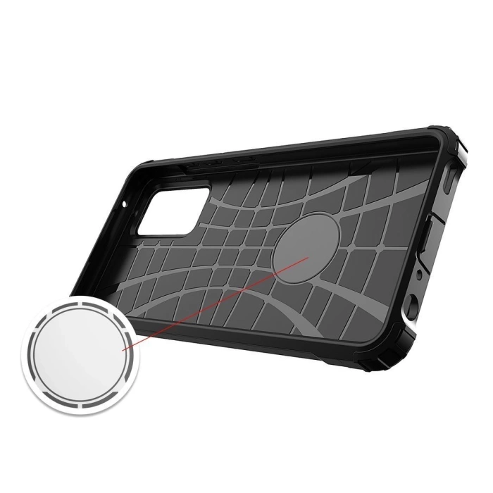 Hybrid Armor Case for Samsung Galaxy A36 - Silver