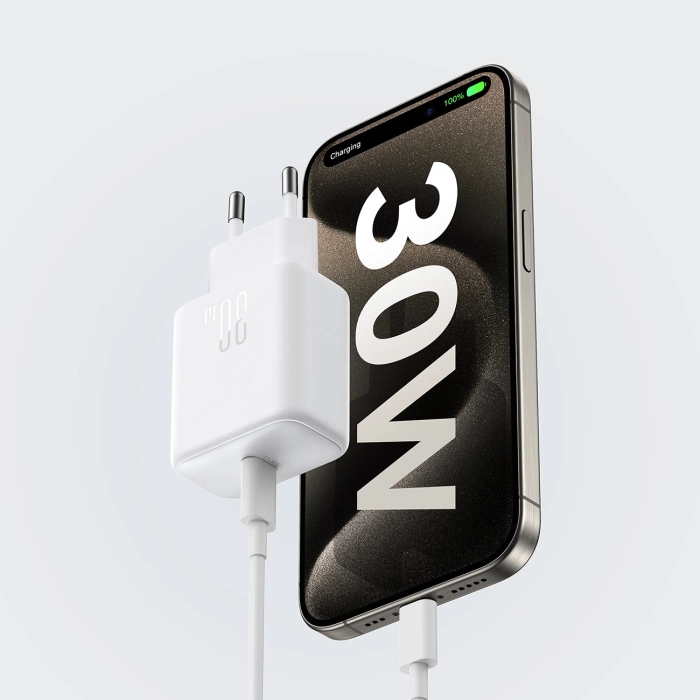 Joyroom JR-TCF24 USB-C PD 30W QC SFC Netzwerkladegerät – Weiß