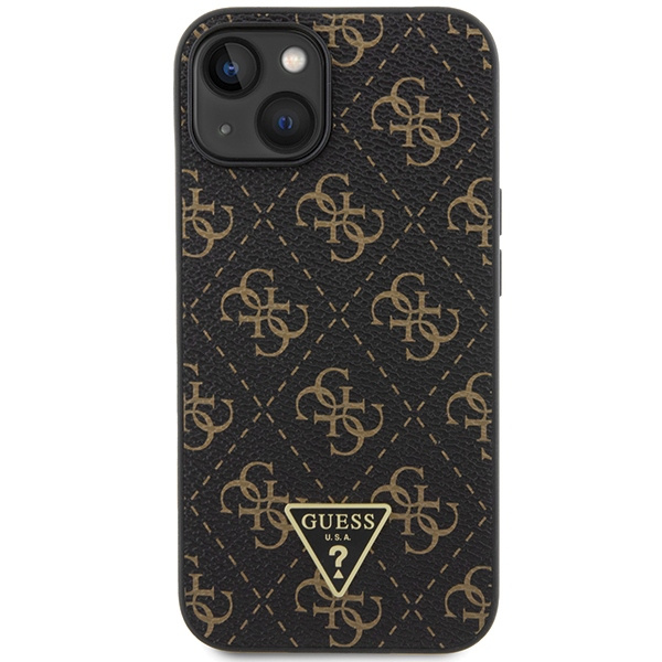 Etui Guess GUHCP15MPG4GPK iPhone 15 Plus / 14 Plus 6.7" czarny/black hardcase 4G Triangle Metal Logo Case