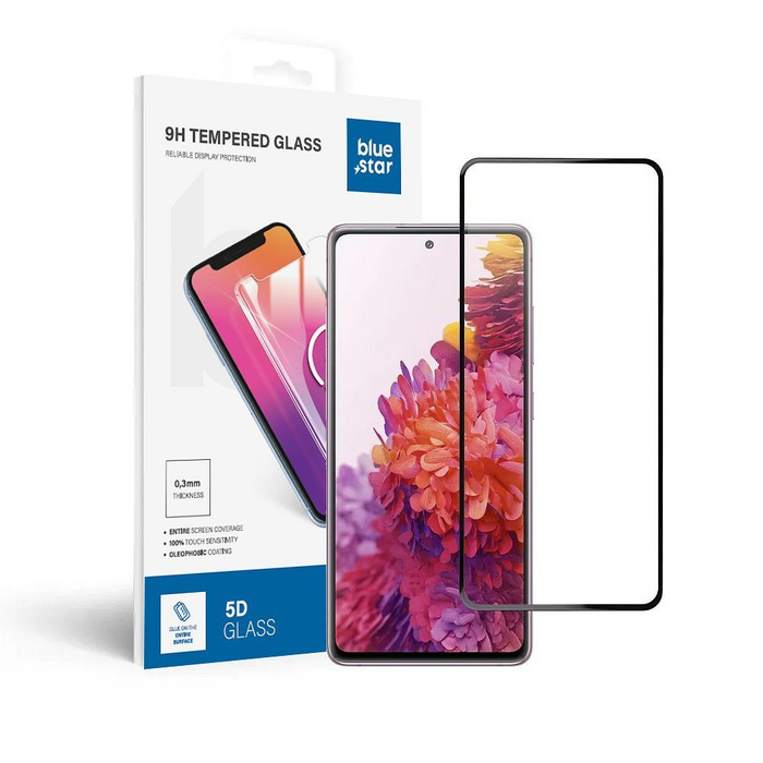Szkło hartowane do Samsung Galaxy S20 FE (full glue / case friendly) Blue Star 5D czarne