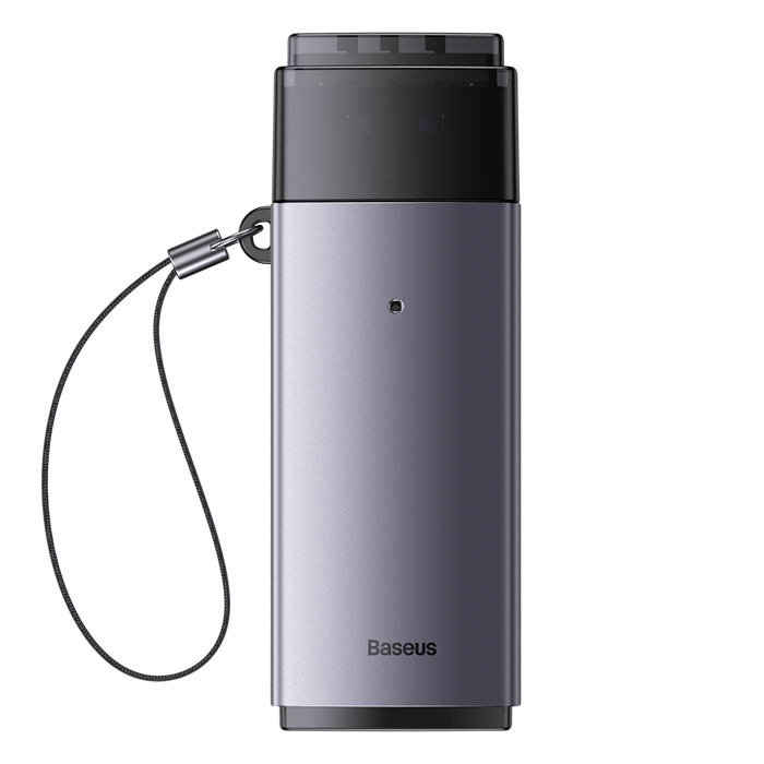 Baseus Lite Series adaptér SD / TF USB čtečka karet šedá (WKQX060013)