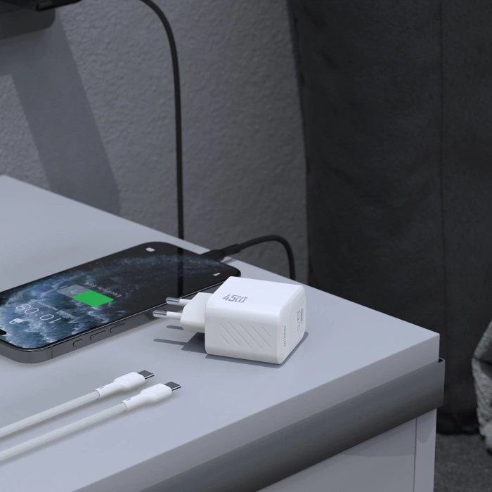 Dudao A28C 45W GaN Wall Charger + USB-C Cable - Black