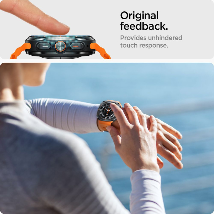 Vetro temperato Spigen GLAS.TR "EZ-FIT" Galaxy Watch cONFEZIONE DA 2 PEZZI ULTRA (47 MM) TRASPARENTE