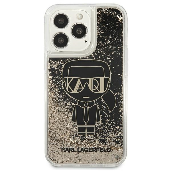 Karl Lagerfeld KLHCP13LLGGKBK iPhone 13 Pro/ 13 6.1" schwarz/schwarz hartcase Liquid Glitter Gatsby