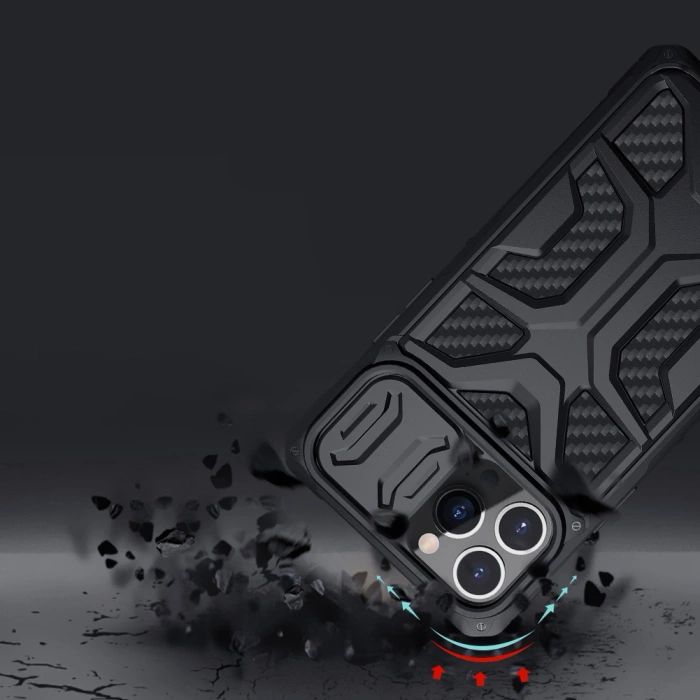 Etui Nillkin Adventurer Case etui do iPhone 13 Pro pancerny pokrowiec z osłoną na aparat czerwony