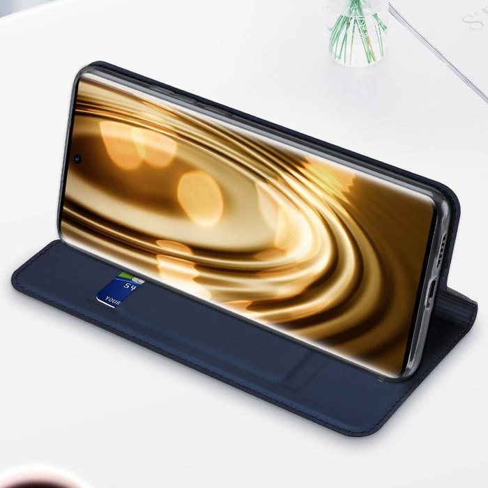 Dux Ducis Skin Pro pouzdro na pouzdro s chlopní Vivo X60 černé