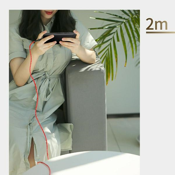 USAMS Kabel opletení U41 MicroUSB/USB Fast Charge 2m červená/červená SJ396USB02 (US-SJ396)