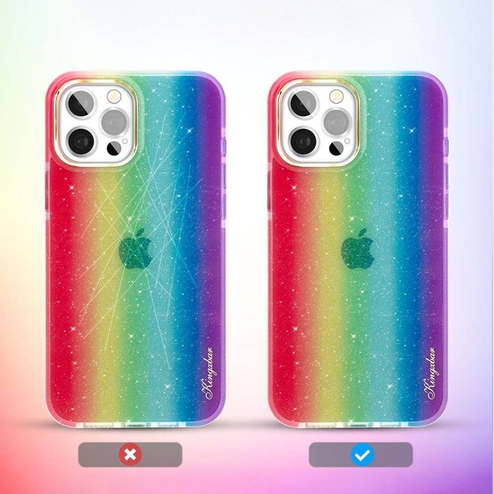 Kingxbar Ombre Case Back Cover for iPhone 12 Pro Max multicolour