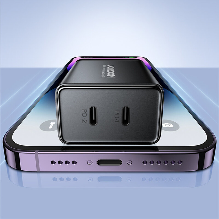 Joyroom JR-TCF09 chargeur rapide 2x USB-C 40W - noir