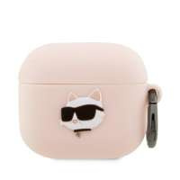 Karl Lagerfeld KLA3RUNCHP AirPods 3 cubierta rosa/rosa Silicona Choupette Cabeza 3D
