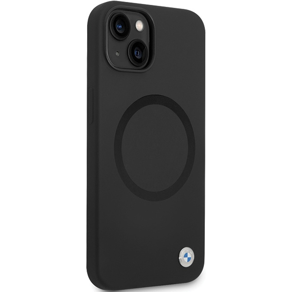 BMW BMHMP14SSILBK2 iPhone 14 6.1" noir/noir Signature Liquid Silicone MagSafe