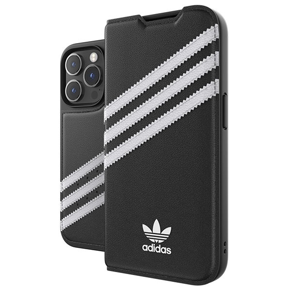 Adidas OR Booklet Case PU iPhone 14 Pro czarno biały/black white 50196