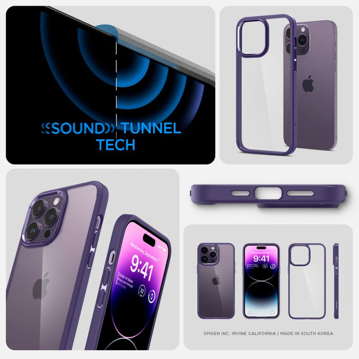 Spigen Ultra Hybrid IPhone 14 PRO MAX DEEP PURPLE
