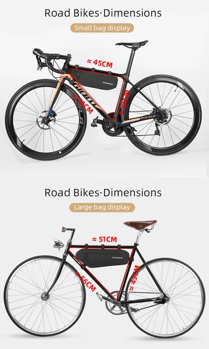 Rockbros AS-043 Fahrradtasche mit Klettverschluss 3l - schwarz