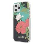 Telefontok GUESS Apple iPhone 12 Pro Max 6.7 N°1 Flower Collection GUHCP12LIMLFL01 fekete tok