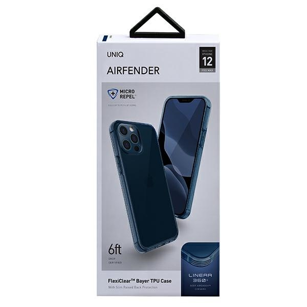 Uniq pouzdro Air Fender iPhone 12 Pro Max 6,7&quot; modrá / námořní modrá
