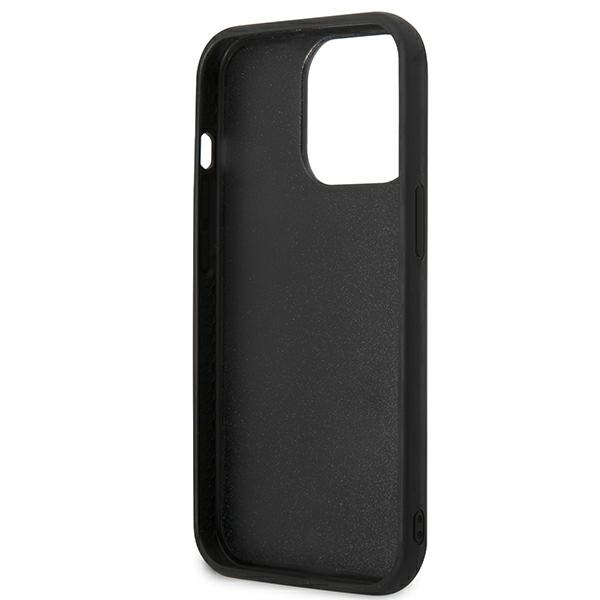 Hülle KARL LAGERFELD Apple iPhone 13 13 Pro Karl&amp;Choupette Ikonik 3D Schwarz Hartcase