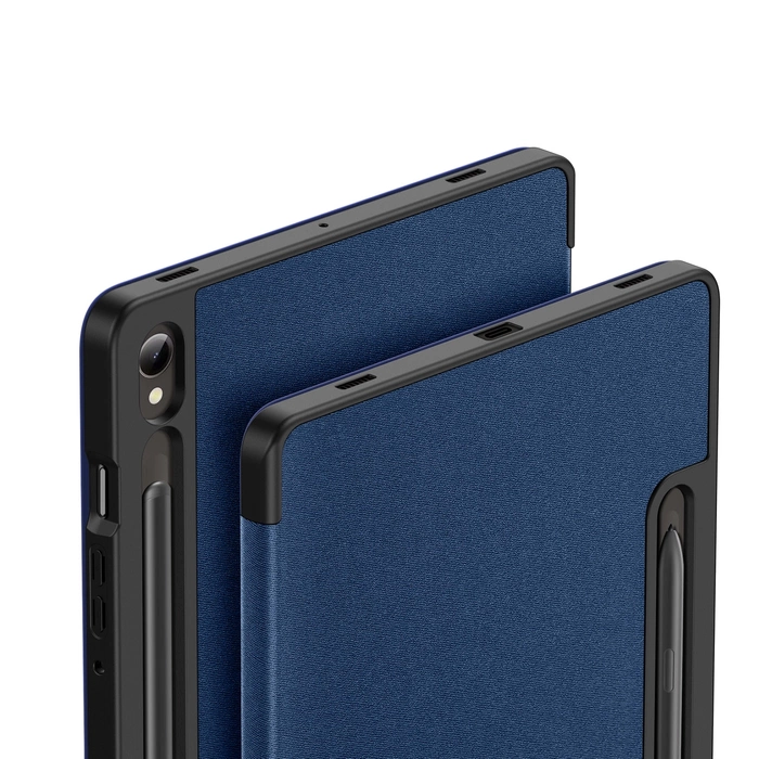 Coque Samsung Galaxy Tab S9 FE Dux Ducis Domo avec support - bleue
