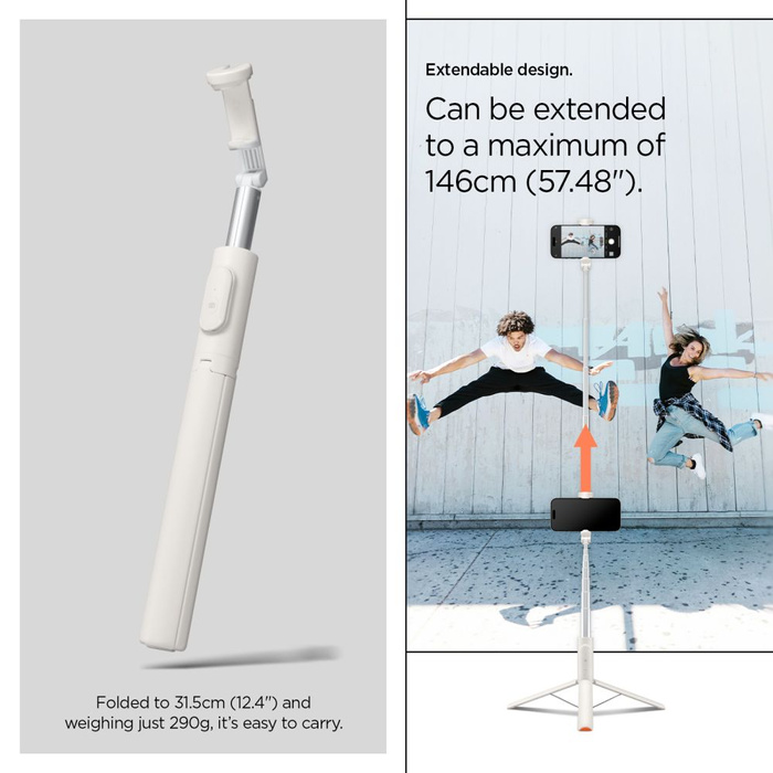 SPIGEN S541W BLUETOOTH SELFIE STICK STATIV DUNE BEIGE