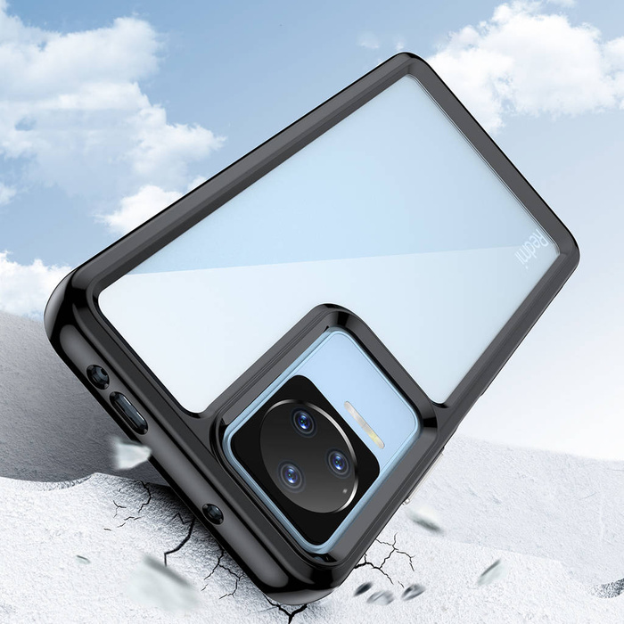 Outer Space Case obal Pouzdro na Xiaomi Poco F4 5G s ohebným rámem modré barvy