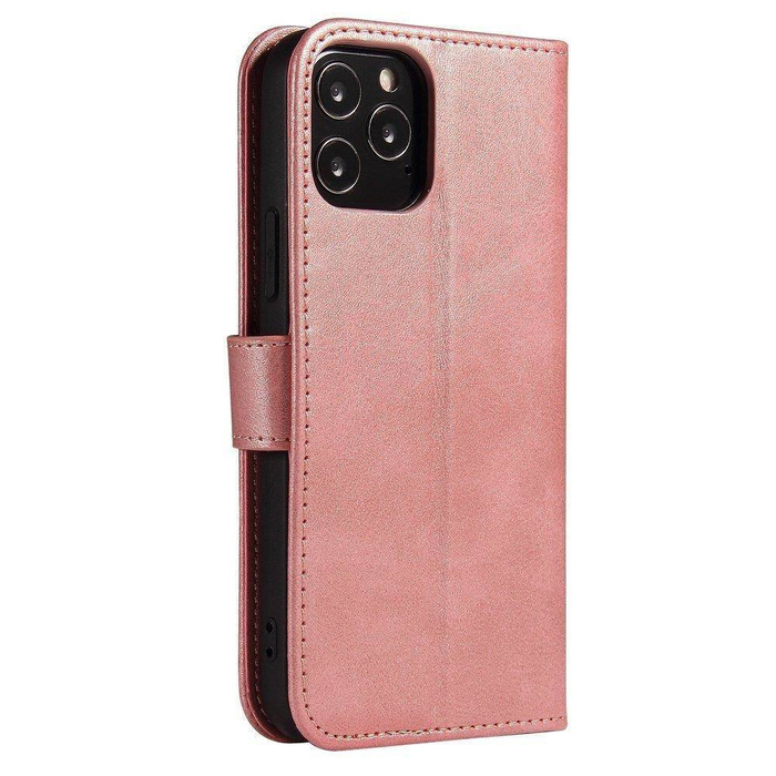 Magnet Case elegante cover con patta e funzione stand per Samsung Galaxy A73 rosa