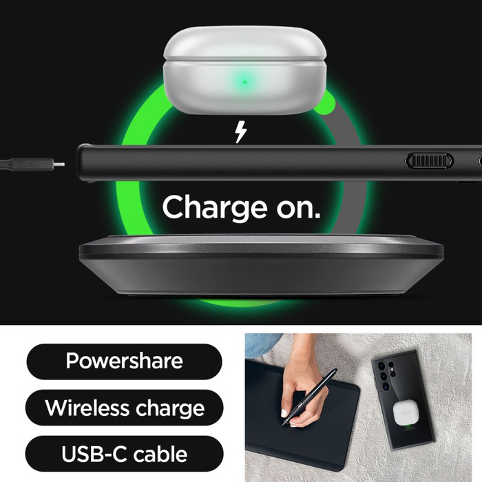 Funda Spigen Ultra Hybrid Samsung Galaxy S24 Ultra MATTE Negro Case