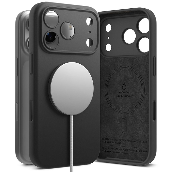 RINGKE SILICONE MAGNETIC MAGSAFE IPHONE 17 PRO MAX BLACK