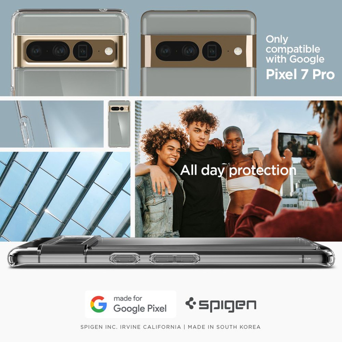 Spigen Ultra Hybrid GOOGLE PIXEL 7 PRO Coque CLAIR COMME DU CRISTAL