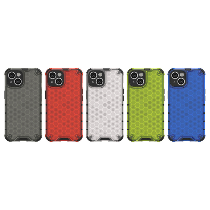 Obal Honeycomb Obal iPhone 14 Plus Armoured Hybrid Cover Blue Case