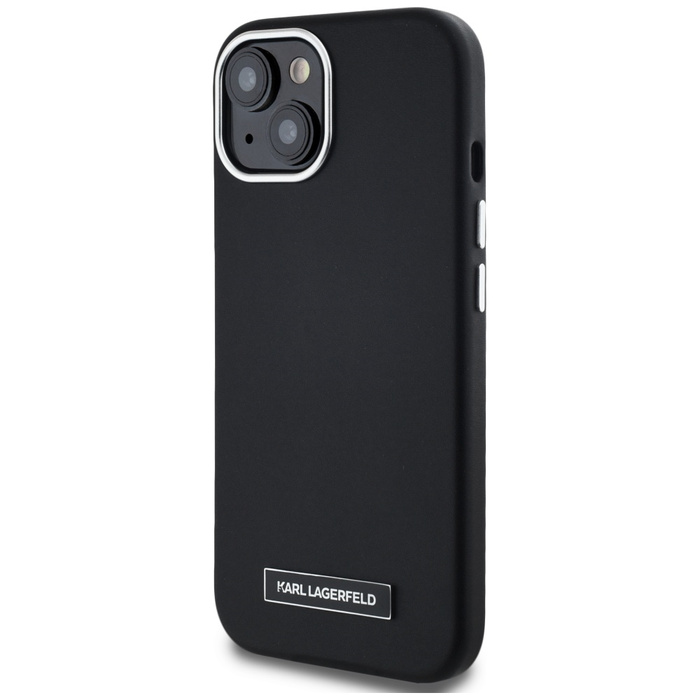 Etui Karl Lagerfeld  FW Metal Plate      MagSafe do iPhone 15 czarny