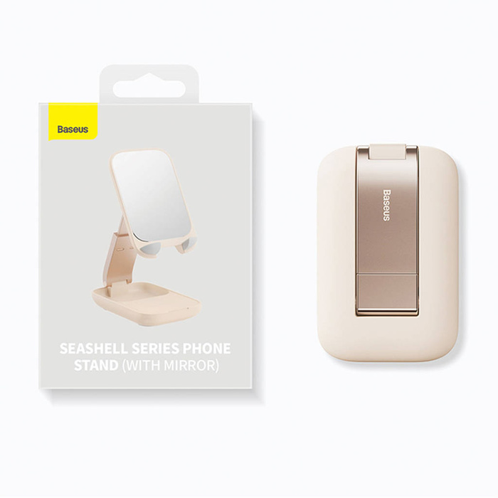 Support de téléphone réglable Baseus Seashell Series - blanc