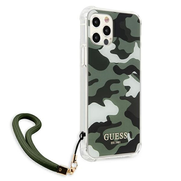 Guess GUHCP12LKSARKA iPhone Case iPhone 12 Pro Max 6.7 "green / khaki hardcase Camo Collection Case