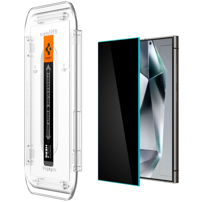 Vidrio Templado Spigen GLAS.TR "EZ FIT" pAQUETE DE 2 GALAXY S24 ULTRA PRIVACY