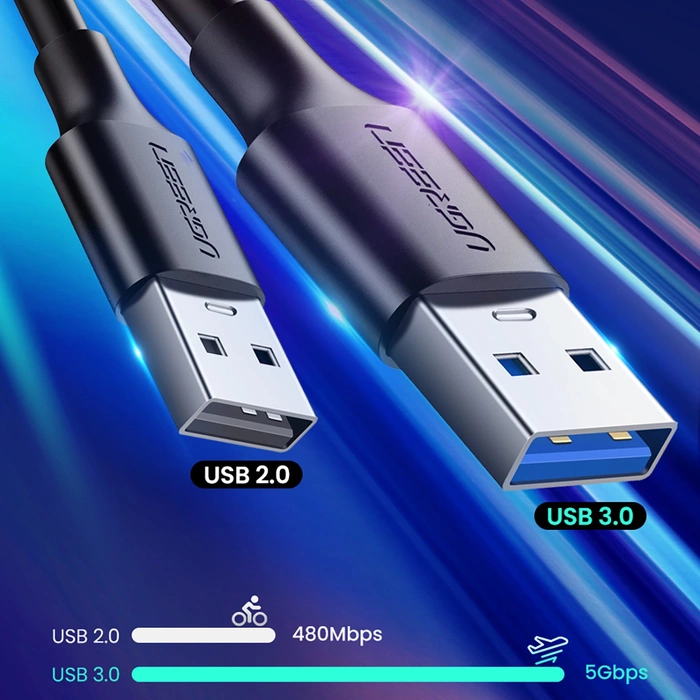 Ugreen kabel USB 3.0 – kabel USB typu C 2m 3A černý (20884)
