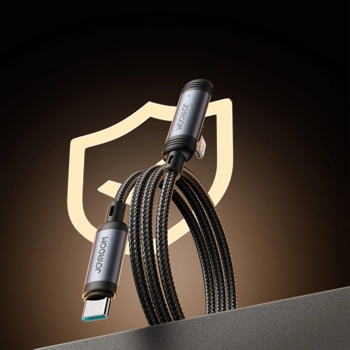 Joyroom S-A56 EnjoyX Series 90° USB-C - Lightning cable 30W 1.2m - black